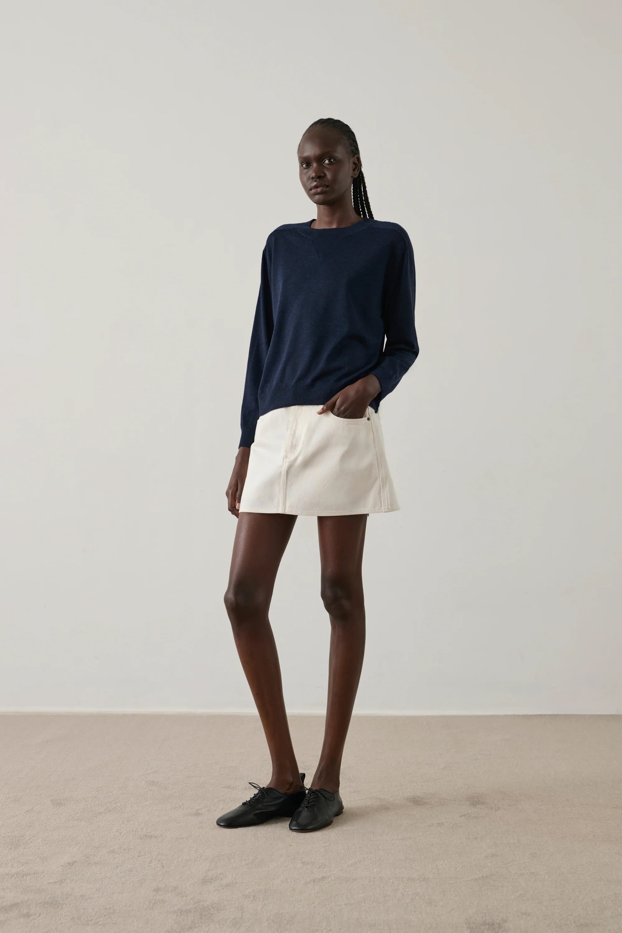 Soeur Pio Sweater - Navy Women's Tops - Sloane Boutique