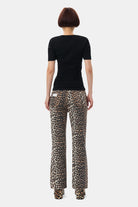 Soft Cotton Rib Short Sleeve T-Shirt - Black Women's Tops - Sloane Boutique