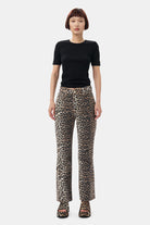 Soft Cotton Rib Short Sleeve T-Shirt - Black Women's Tops - Sloane Boutique