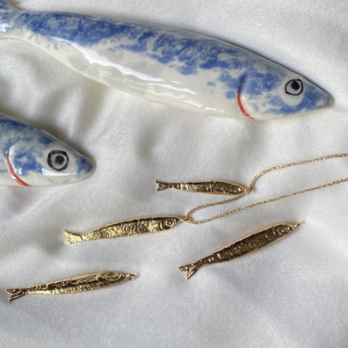 Sophie Deschamps Ablette Duo Necklace - Gold Jewelry - Sloane Boutique