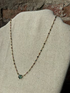 Sophie Deschamps Collier Bangalore (Single Star) - Rose Gold / Hydro Tourmaline Star Jewelry - Sloane Boutique