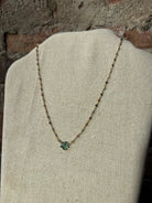 Sophie Deschamps Collier Bangalore (Single Star) - Rose Gold / Hydro Tourmaline Star Jewelry - Sloane Boutique