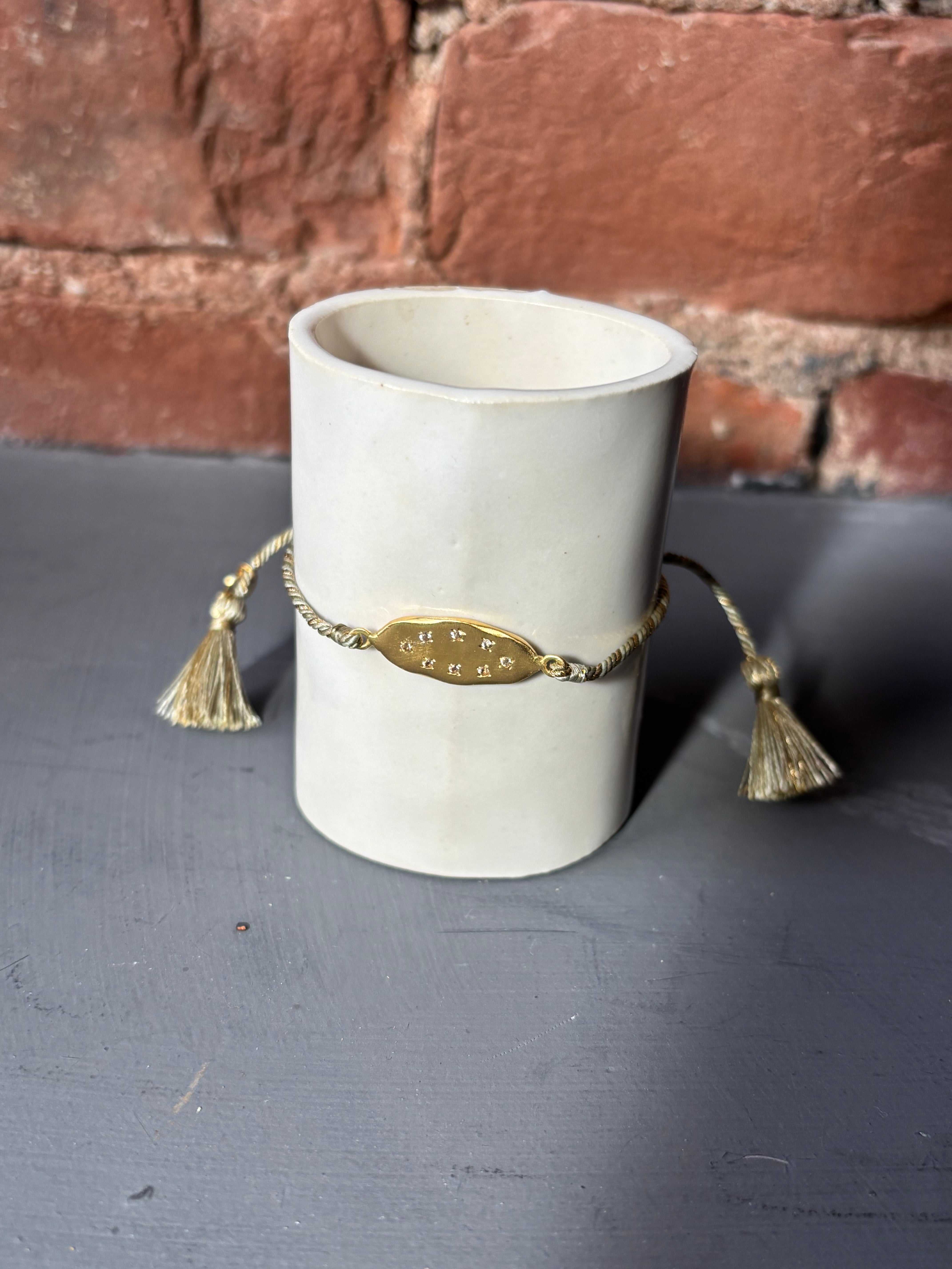 Sophie Deschamps Indira Bracelet - Gold / White Topaz Accessories - Sloane Boutique