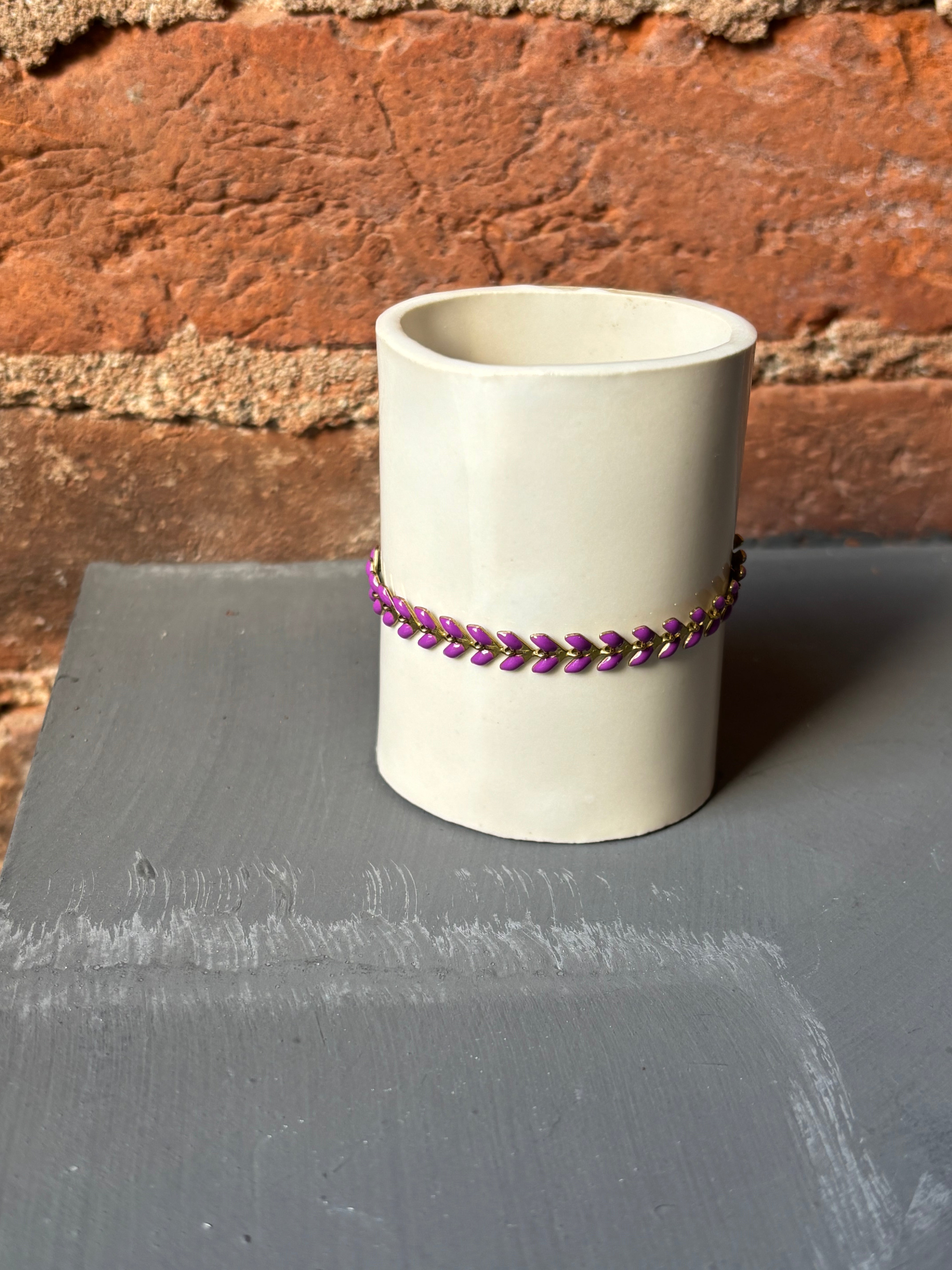 Sophie Deschamps Leopold Bracelet - Purple Jewelry - Sloane Boutique