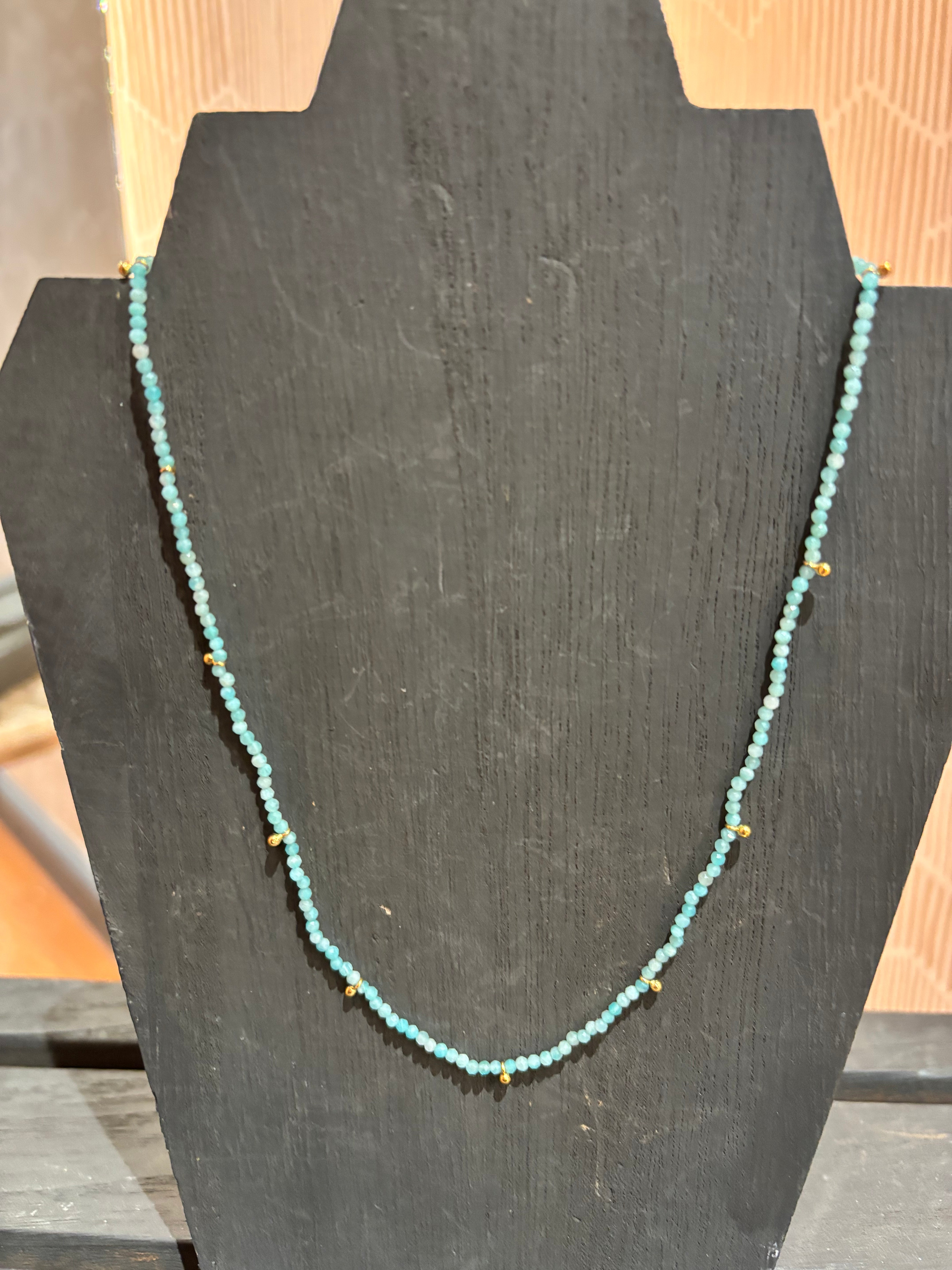 Sophie Deschamps Louetta Necklace - Amazonite Jewelry - Sloane Boutique