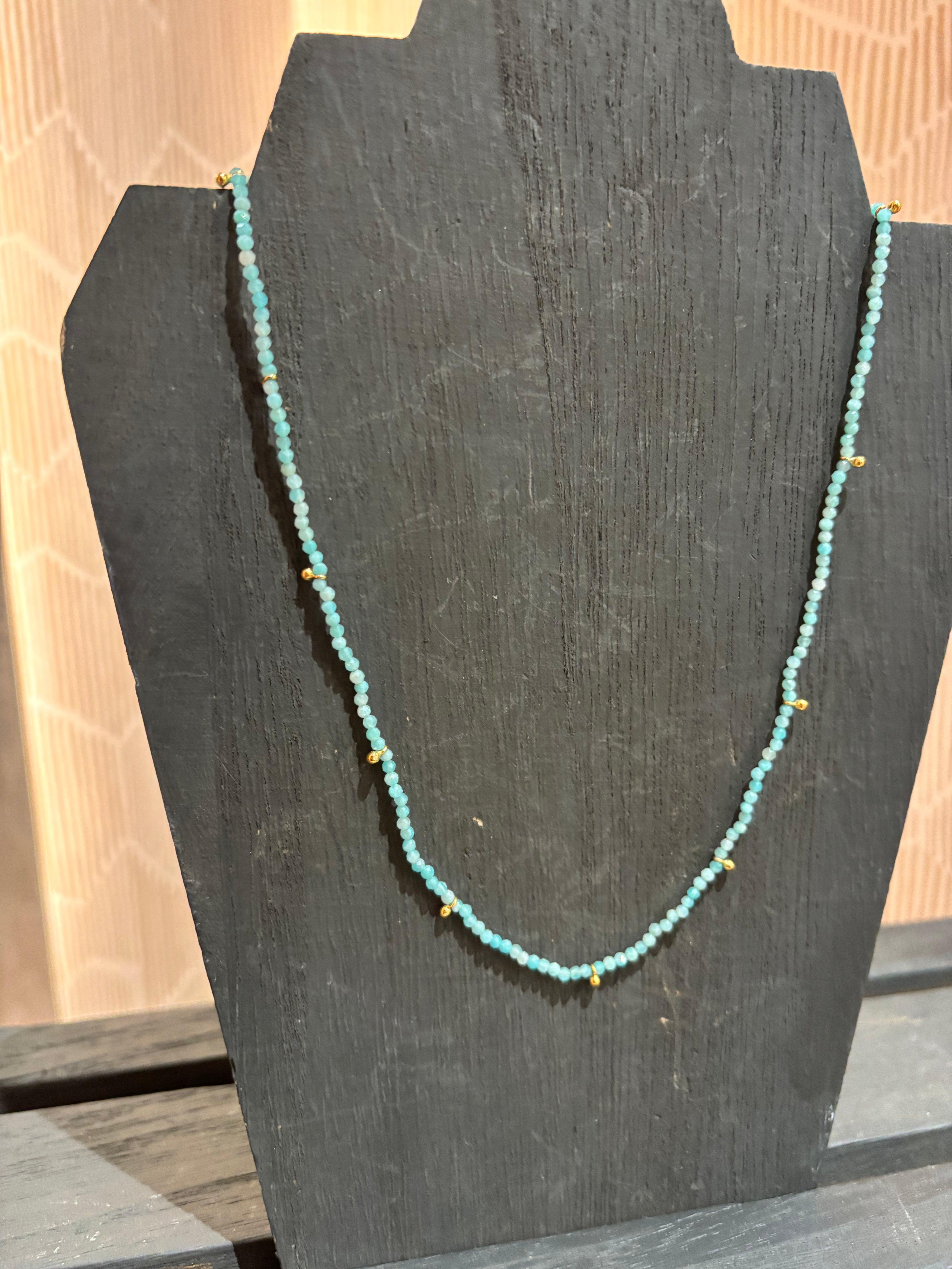 Sophie Deschamps Louetta Necklace - Amazonite Jewelry - Sloane Boutique