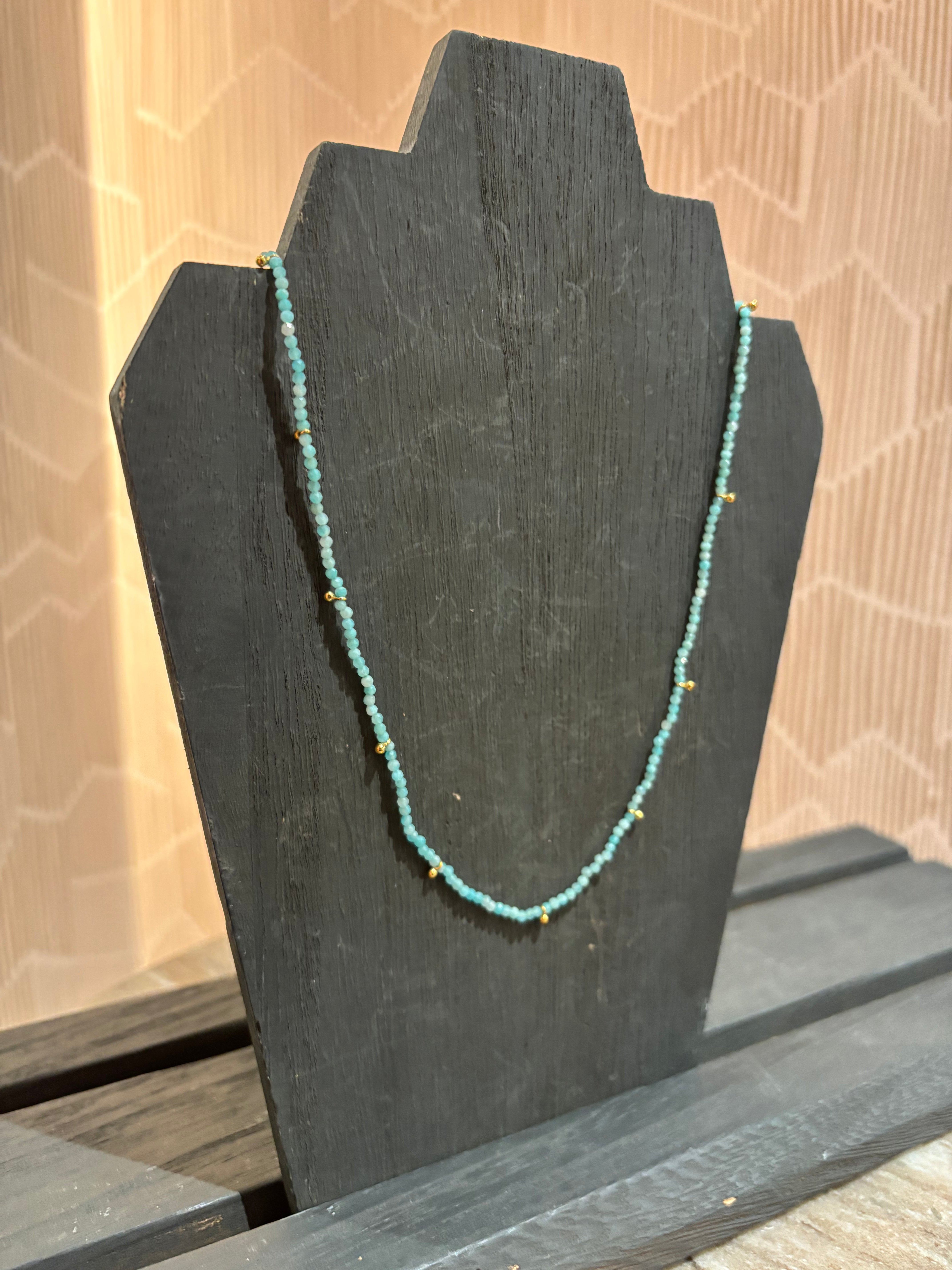 Sophie Deschamps Louetta Necklace - Amazonite Jewelry - Sloane Boutique