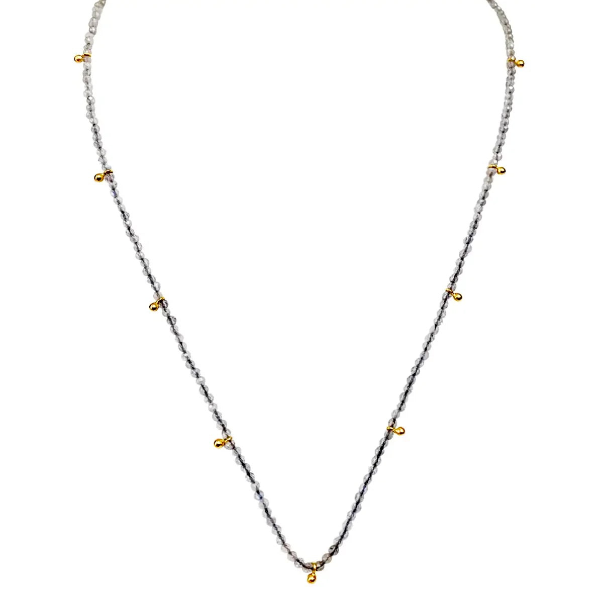 Sophie Deschamps Louetta Necklace - White Labradorite Jewelry - Sloane Boutique