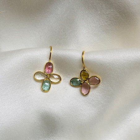 Sophie Deschamps Rani Earrings - Tourmaline Mix Jewelry - Sloane Boutique