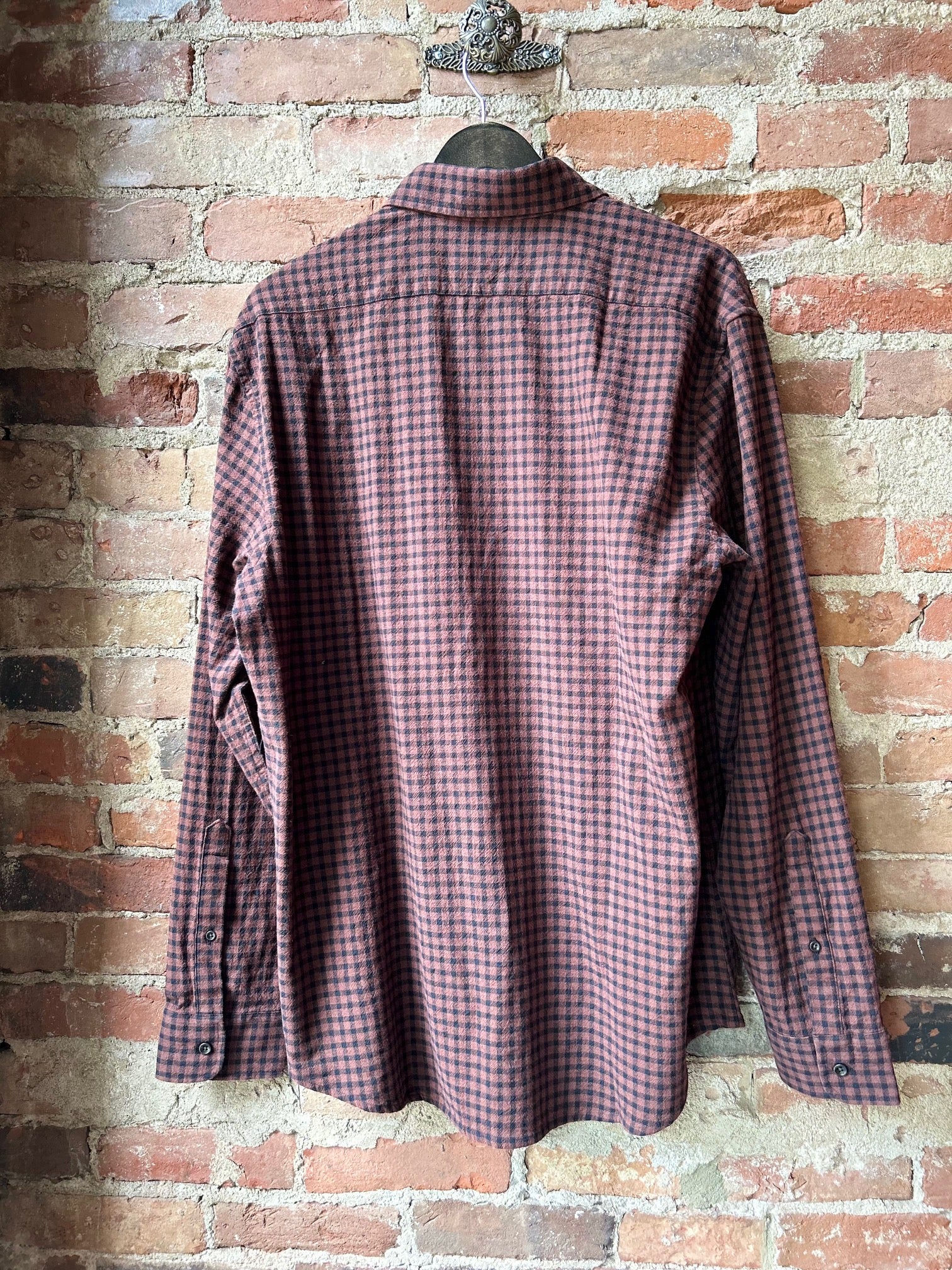 Taylor Stitch California Shirt - Black Cherry Gingham Men's Tops - Sloane Boutique