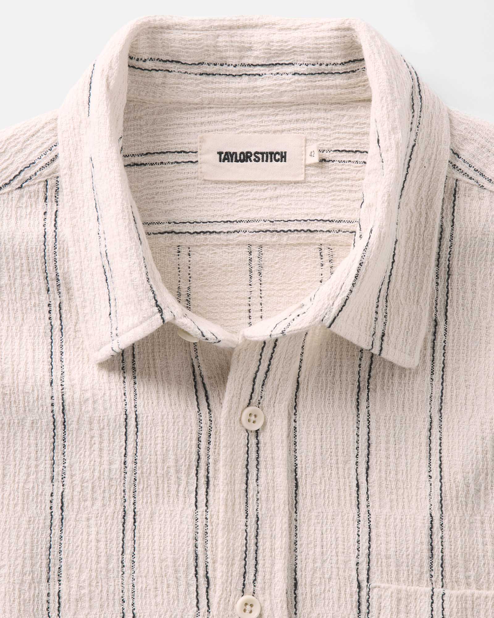 Taylor Stitch California SS Shirt - Tide Stripe Hacci Men's Tops - Sloane Boutique