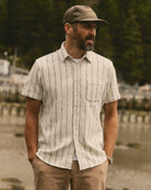 Taylor Stitch California SS Shirt - Tide Stripe Hacci Men's Tops - Sloane Boutique