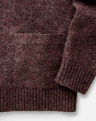 Taylor Stitch Eastmoor Cardigan - Heathered Port Wool Men's Tops - Sloane Boutique