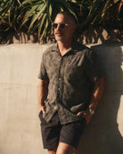 Taylor Stitch Hawthorne Shirt - Burnt Olive Floral Jacquard Men's Tops - Sloane Boutique
