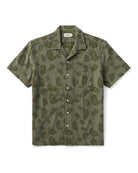 Taylor Stitch Hawthorne Shirt - Burnt Olive Floral Jacquard Men's Tops - Sloane Boutique