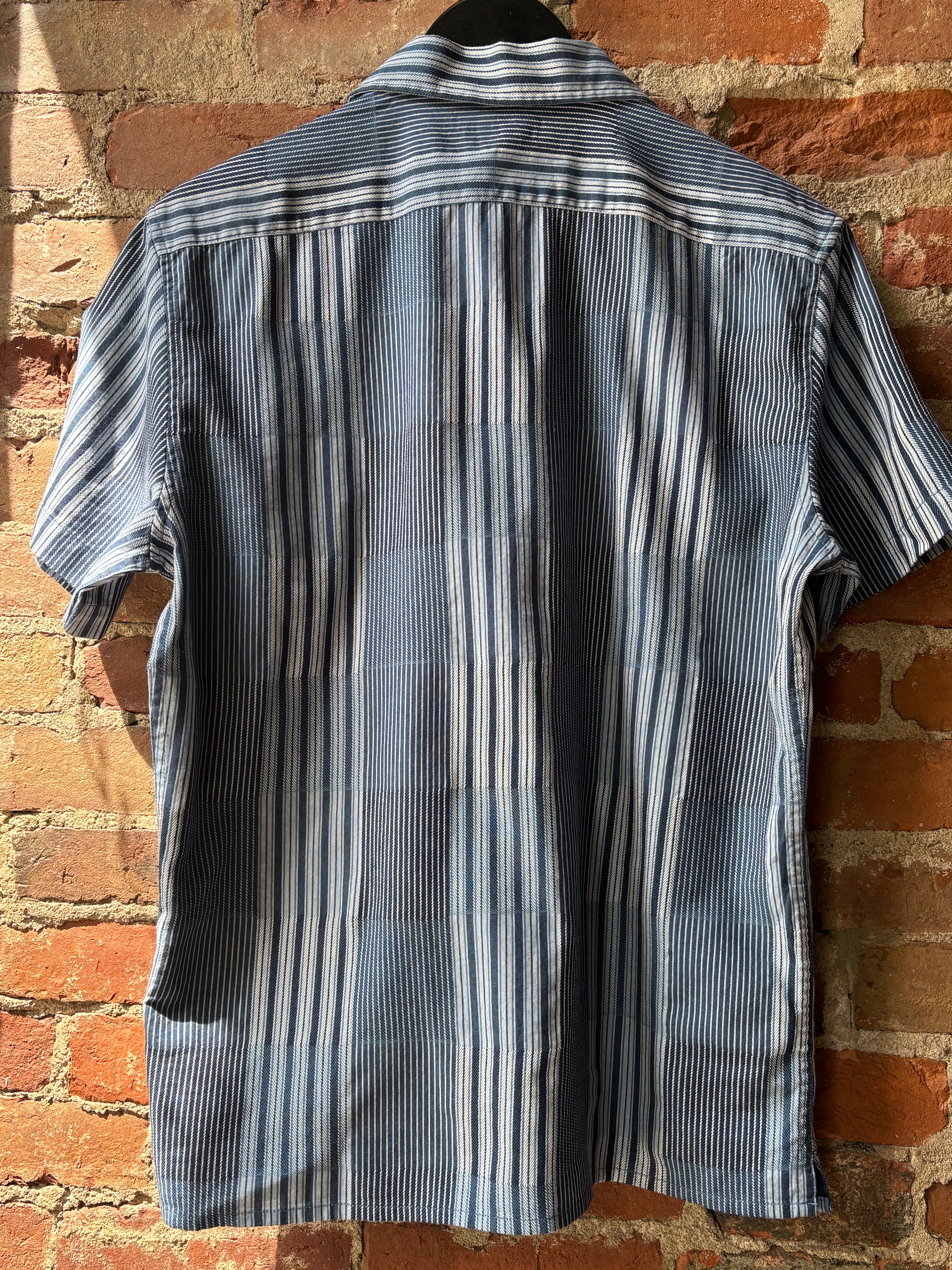Taylor Stitch Hawthorne Shirt - Indigo Patchwork Men's Tops - Sloane Boutique