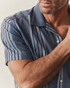 Taylor Stitch Hawthorne Shirt - Indigo Patchwork Men's Tops - Sloane Boutique