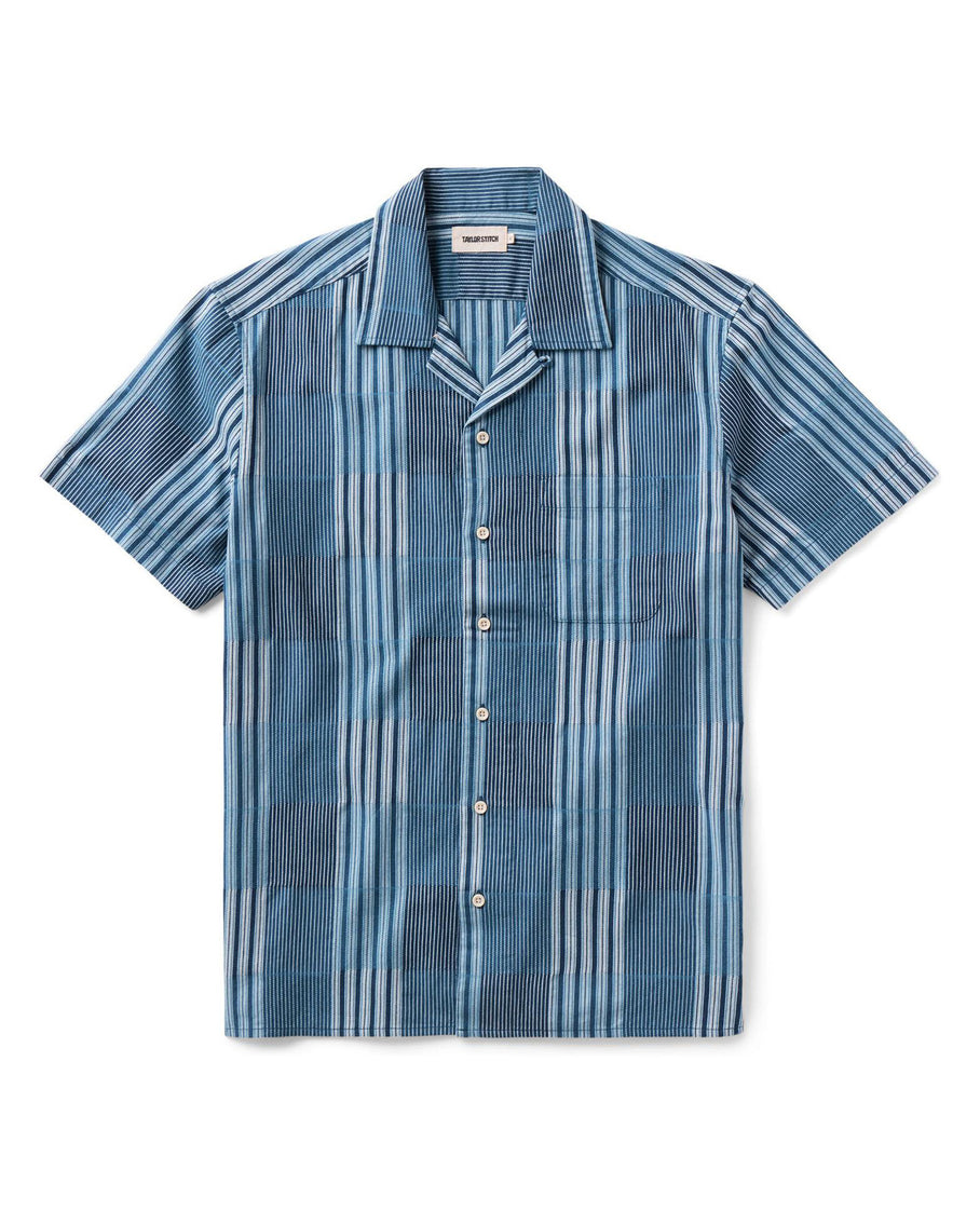 Taylor Stitch Hawthorne Shirt - Indigo Patchwork Men's Tops - Sloane Boutique