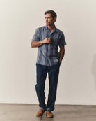 Taylor Stitch Hawthorne Shirt - Indigo Patchwork Men's Tops - Sloane Boutique