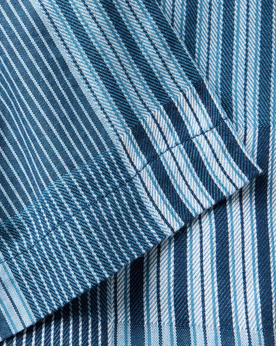 Taylor Stitch Hawthorne Shirt - Indigo Patchwork Men's Tops - Sloane Boutique