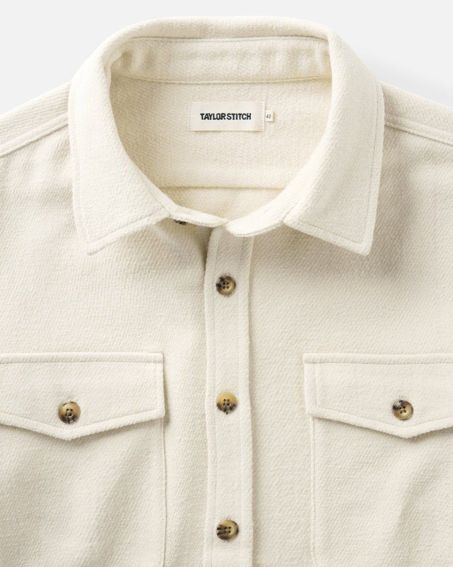 Taylor Stitch Maritime Shacket - Vintage White Men's Tops - Sloane Boutique