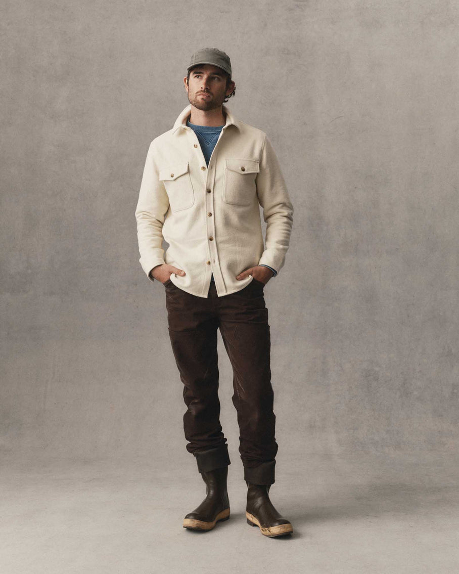 Taylor Stitch Maritime Shacket - Vintage White Men's Tops - Sloane Boutique
