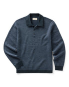 Taylor Stitch Newton Sweater Polo - Navy Birdseye Men's Tops - Sloane Boutique