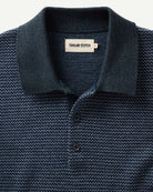 Taylor Stitch Newton Sweater Polo - Navy Birdseye Men's Tops - Sloane Boutique