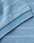 Taylor Stitch Pacific Polo - Washed Indigo Pique Stripe Men's Tops - Sloane Boutique