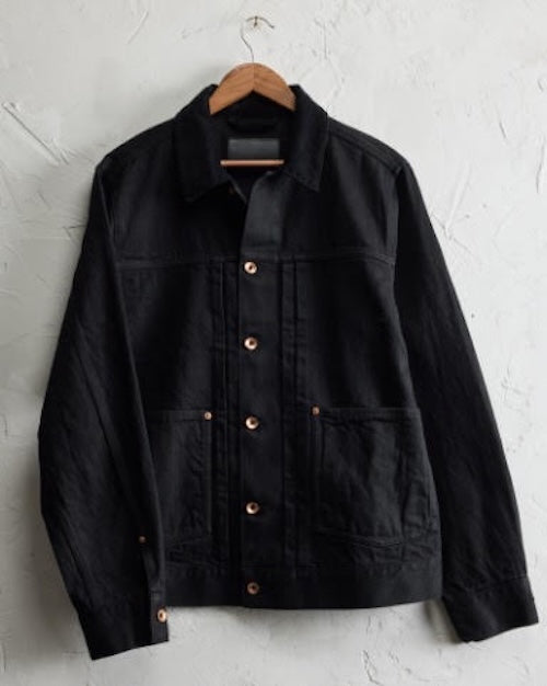 Taylor Stitch Ryder Jacket - Rinsed Black Organic Selvedge Outerwear - Sloane Boutique