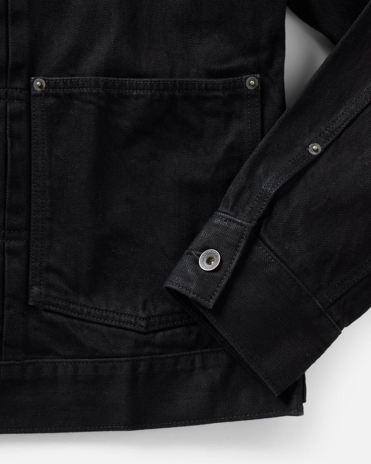 Taylor Stitch Ryder Jacket - Rinsed Black Organic Selvedge Outerwear - Sloane Boutique