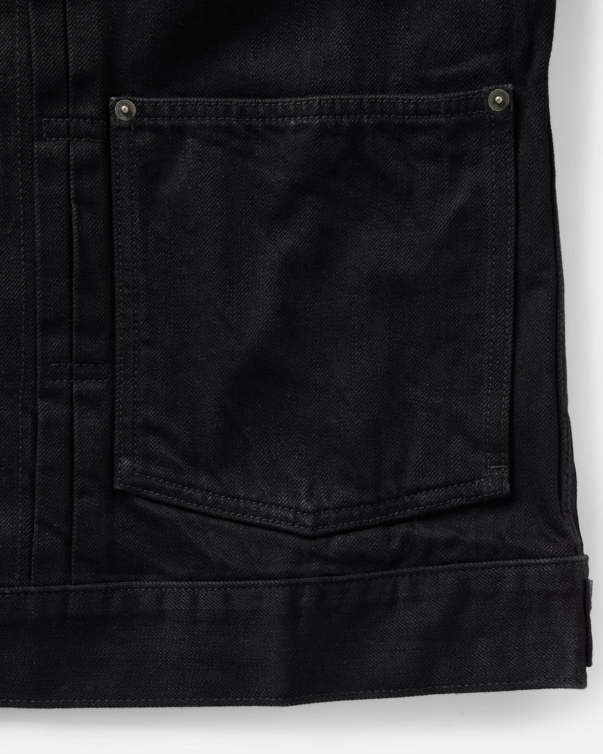 Taylor Stitch Ryder Jacket - Rinsed Black Organic Selvedge Outerwear - Sloane Boutique