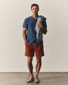 Taylor Stitch The Button Down Polo - Gulf Stream Herringbone Men's Tops - Sloane Boutique