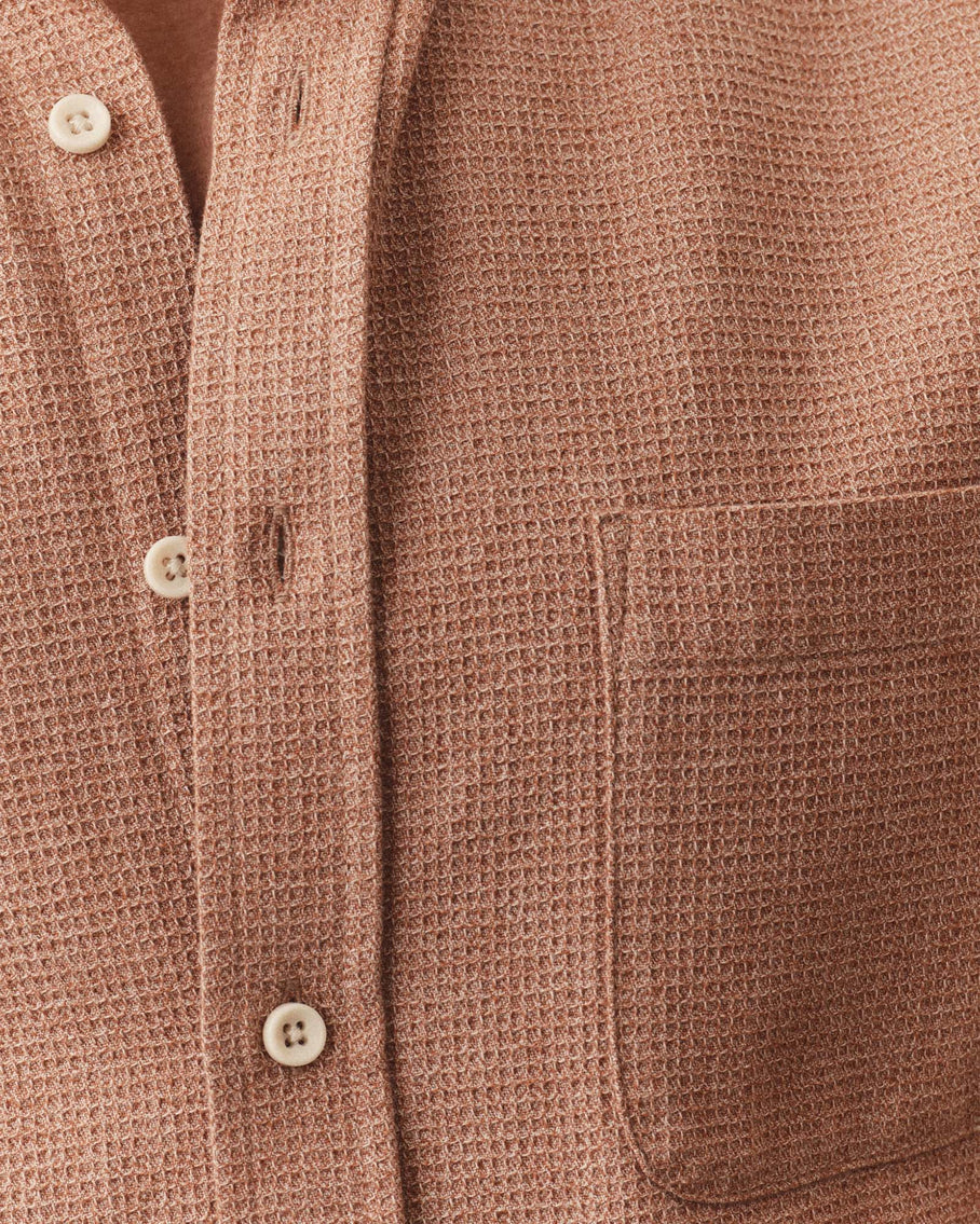 Taylor Stitch The Short Sleeve Jack - Desert Waffle Twist Men's Tops - Sloane Boutique