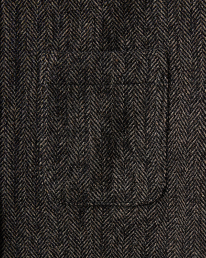 Taylor Stitch The Wool Jack - Walnut Herringbone Men's Tops - Sloane Boutique