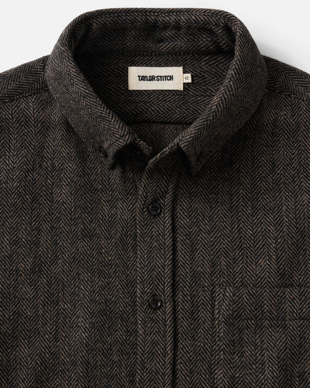 Taylor Stitch The Wool Jack - Walnut Herringbone Men's Tops - Sloane Boutique