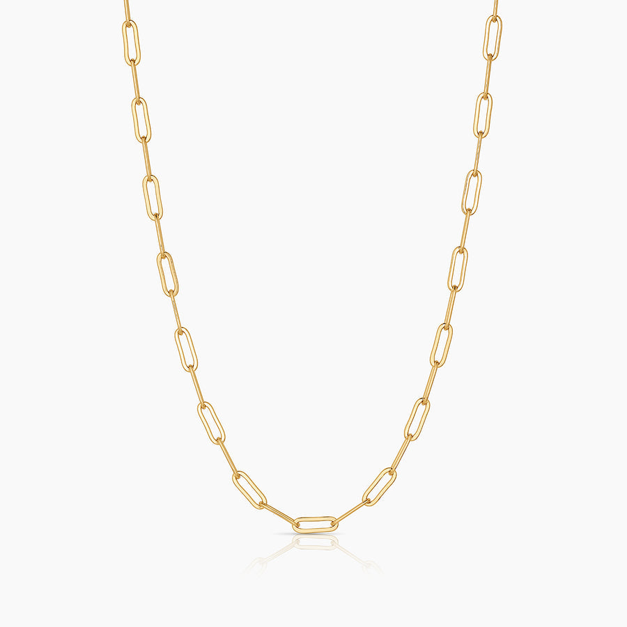 Thatch Finn Paperclip Necklace - 18" Gold Jewelry - Sloane Boutique