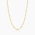 Thatch Finn Paperclip Necklace - 18" Gold Jewelry - Sloane Boutique