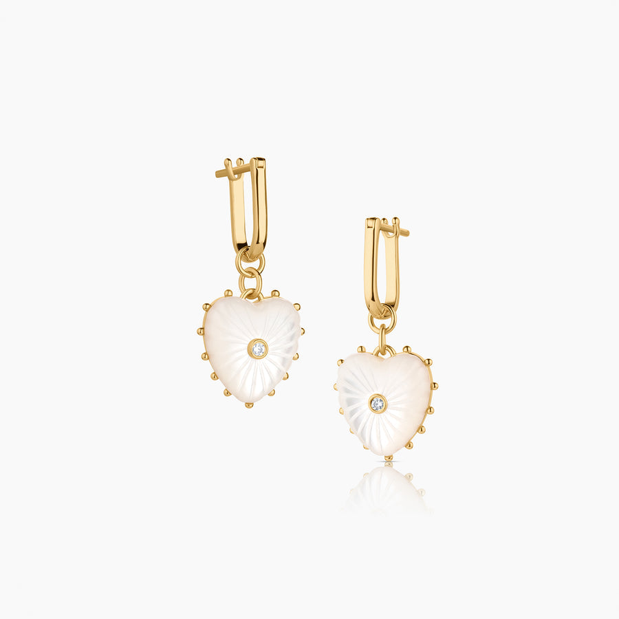Thatch Isabel Heart Earring - MOP Jewelry - Sloane Boutique