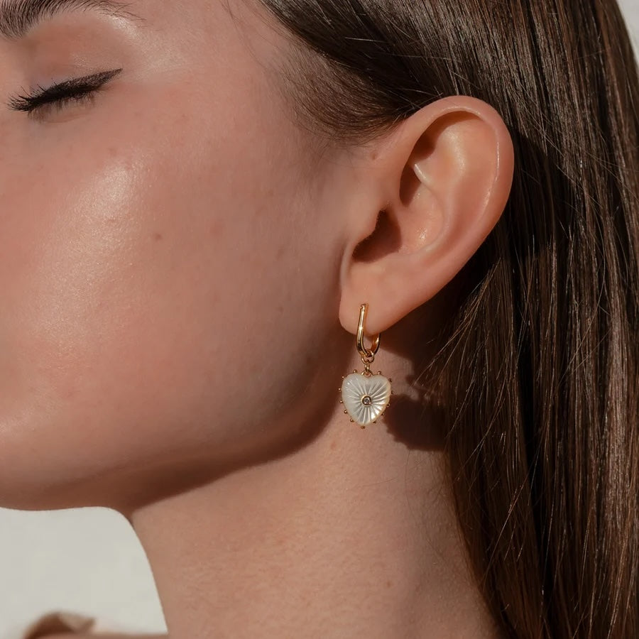 Thatch Isabel Heart Earring - MOP Jewelry - Sloane Boutique