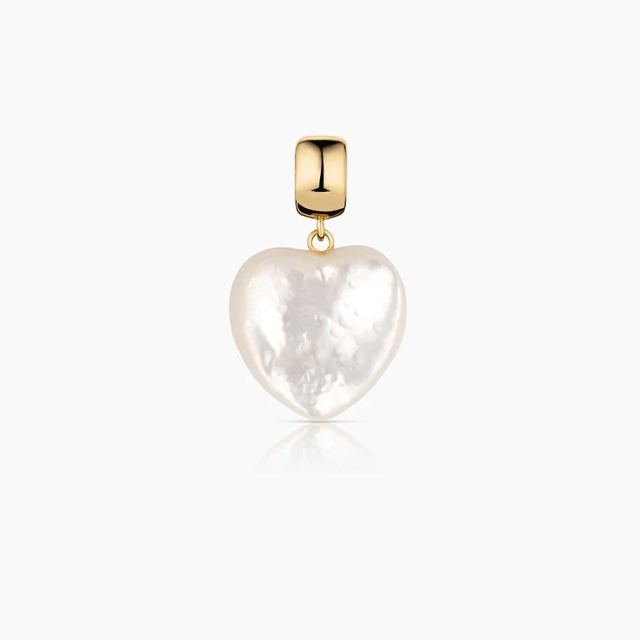 Thatch Jewelry Gemma Mother of Pearl Heart Bail Charm Jewelry - Sloane Boutique