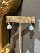 Thatch Jewelry Lucille Hoop Earrings - Aquamarine Jewelry - Sloane Boutique