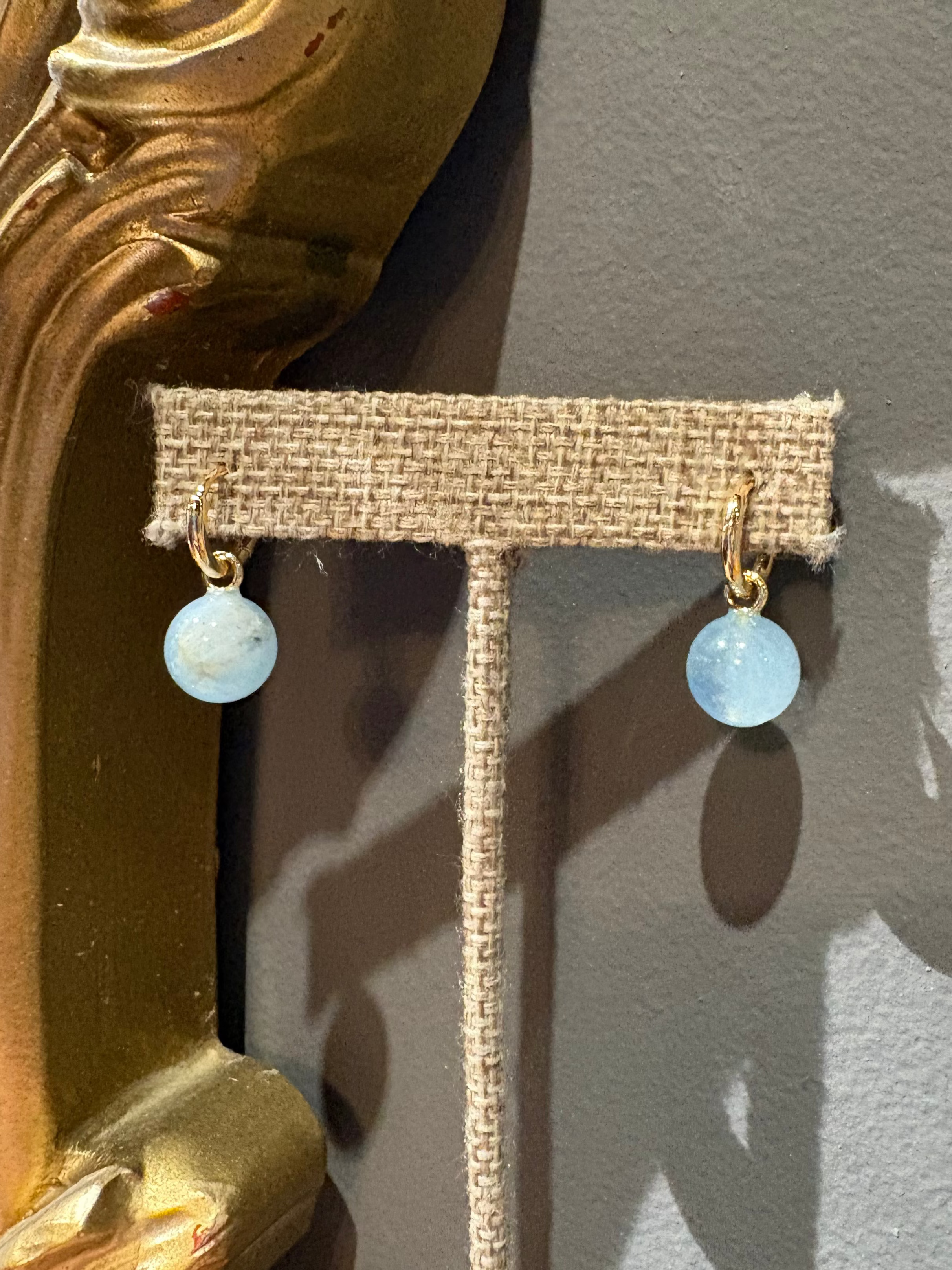 Thatch Jewelry Lucille Hoop Earrings - Aquamarine Jewelry - Sloane Boutique