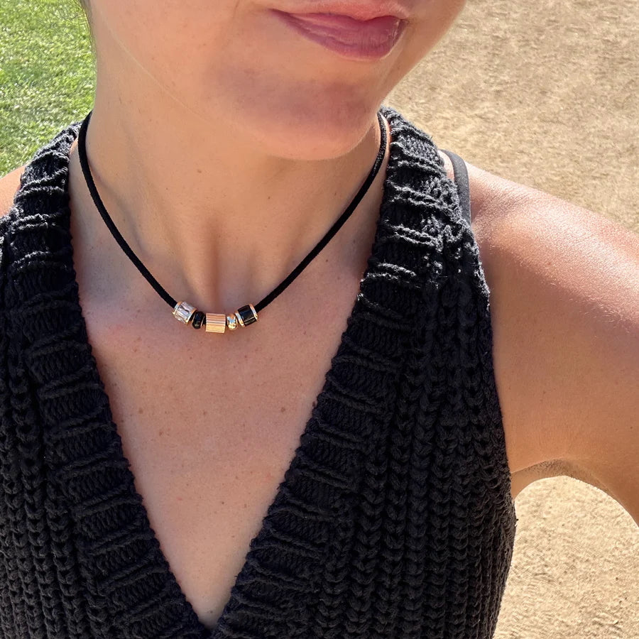 Thatch Jewelry Rya Leather Cord Necklace - Noir Jewelry - Sloane Boutique