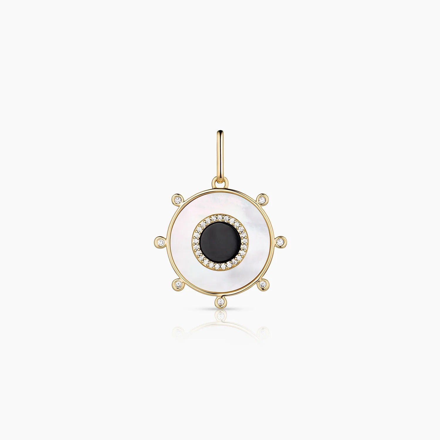 Thatch Jewelry Soleil Mother of Pearl & Onyx Charm Jewelry - Sloane Boutique