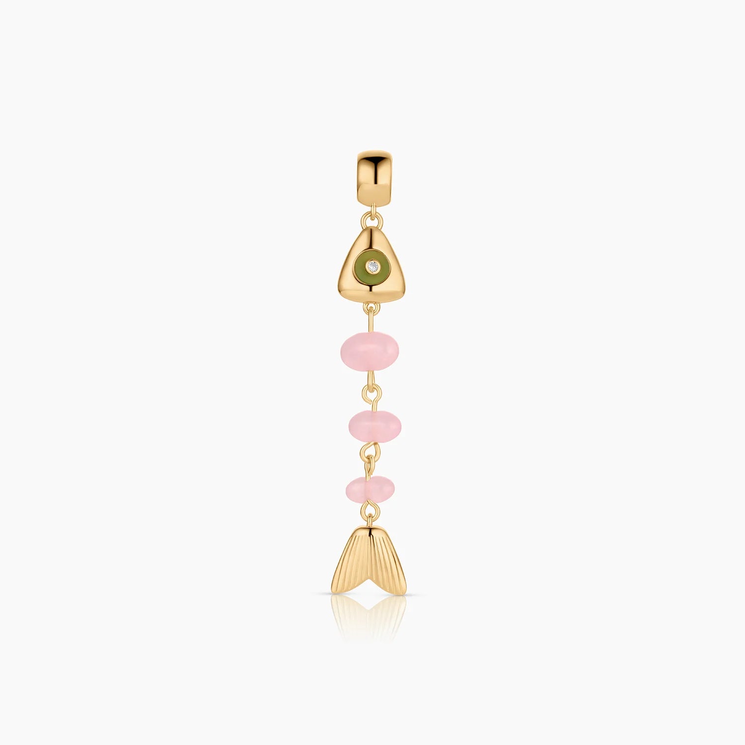 THATCH La Pez Fish Ball Charm - Pink Jade Jewelry - Sloane Boutique