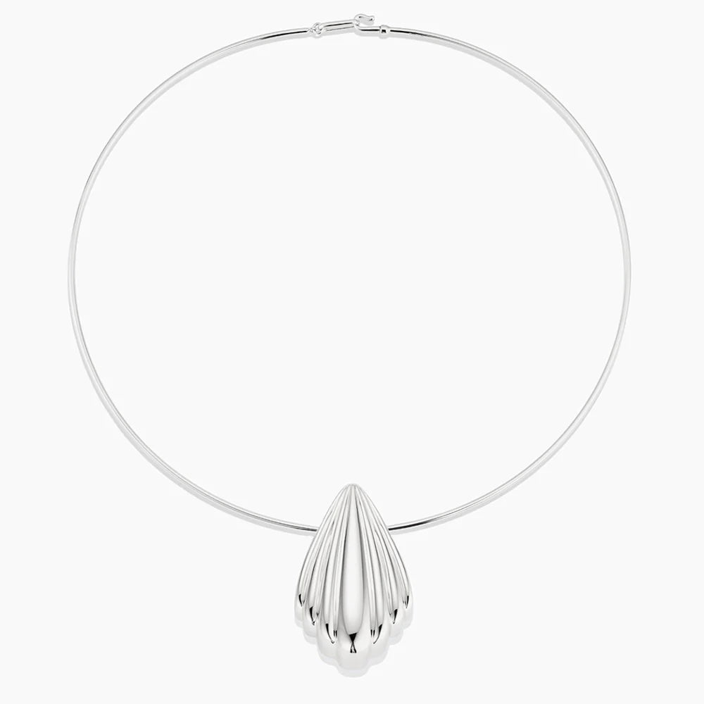 THATCH La Sirena Shell Charm - Rhodium Jewelry - Sloane Boutique