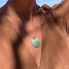 THATCH Malene Heart Charm - Amazonite Jewelry - Sloane Boutique