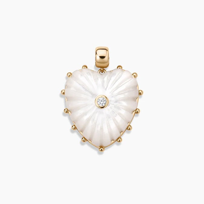 Thatch Malene Heart Charm - Mother of Pearl Jewelry - Sloane Boutique