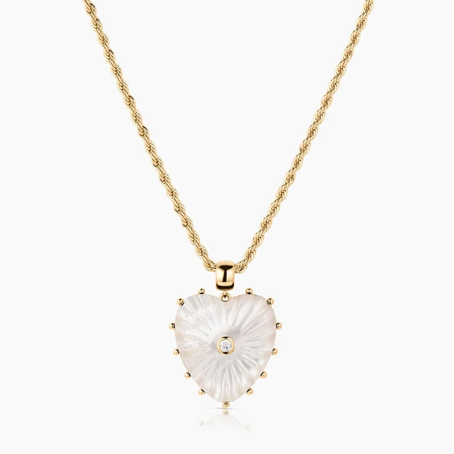 Thatch Malene Heart Charm - Mother of Pearl Jewelry - Sloane Boutique